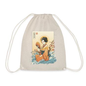 Traditioneller und natürlicher Kimono für Damen - Turnbeutel - Natur - Vorne