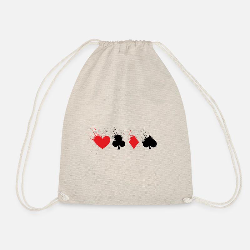 Poker - Turnbeutel - Natur