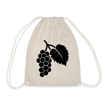 Grape - Drawstring Bag - nature - Front