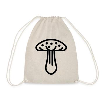 Mushroom - Drawstring Bag - nature - Front