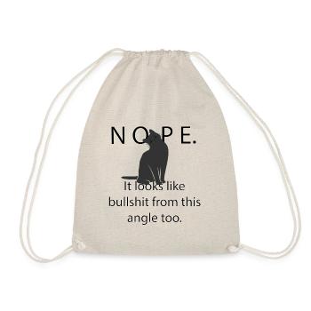Katze lustig nein - Turnbeutel - Natur - Vorne