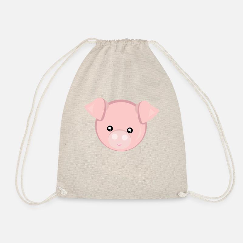 Schwein - Turnbeutel - Natur