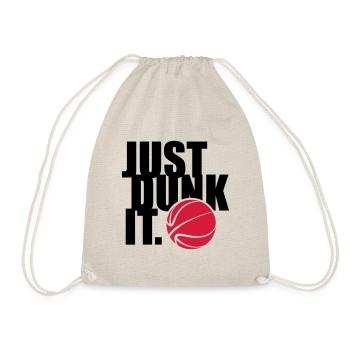 JUST DUNK IT - Drawstring Bag - nature - Front