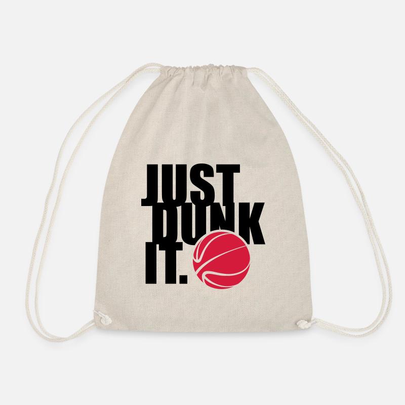 JUST DUNK IT, BASKETBALL - Turnbeutel - Natur