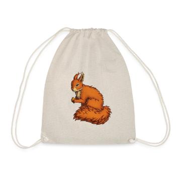 Red squirrel - Drawstring Bag - nature - Front