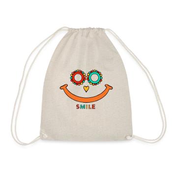 Smile - Turnbeutel - Natur - Vorne