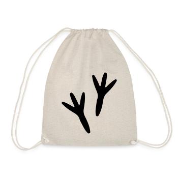 Bird Footprint Crow's Feet Bird's Foot - Drawstring Bag - nature - Front