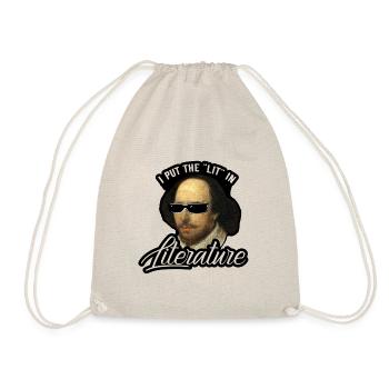 Shakespeare literature bookworm - Drawstring Bag - nature - Front