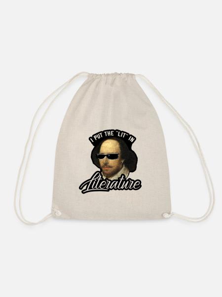 Shakespeare Literatur Leseratte - Turnbeutel - Natur