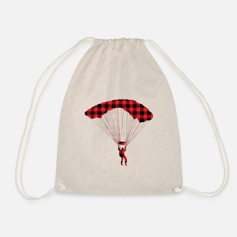 Fallschirm Skydiving Plaid - Turnbeutel - Natur