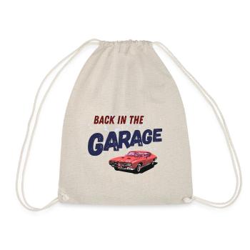 Back in the garage - Drawstring Bag - nature - Front