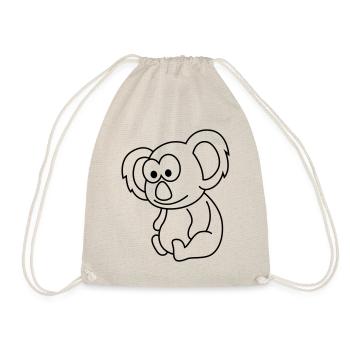 Koala Comic Tier - Turnbeutel - Natur - Vorne