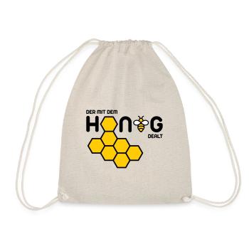 Der mit dem Honig dealt - Turnbeutel - Natur - Vorne