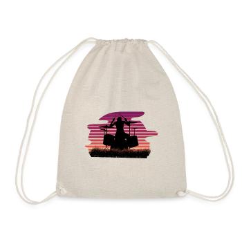 Drums drummer nature - Drawstring Bag - nature - Front