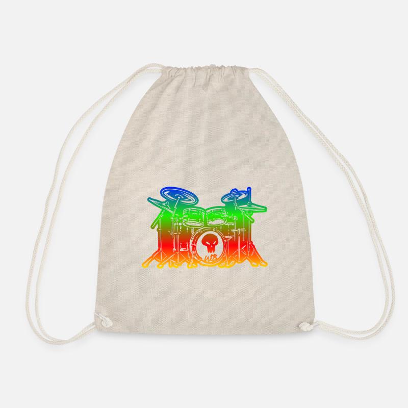 Drums cool - Turnbeutel - Natur