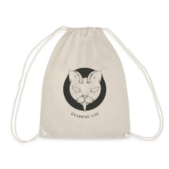 Krampus Katze Weihnachten Geschenk T-Shirt - Turnbeutel - Natur - Vorne