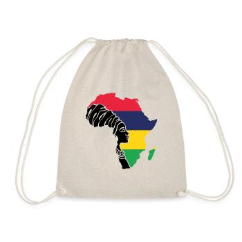Mauritius Flag Flag Africa Ethnic Souvenir - Drawstring Bag - nature - Front