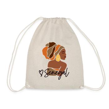 Senegal Senegalese Africa Black Heritage - Drawstring Bag - nature - Front