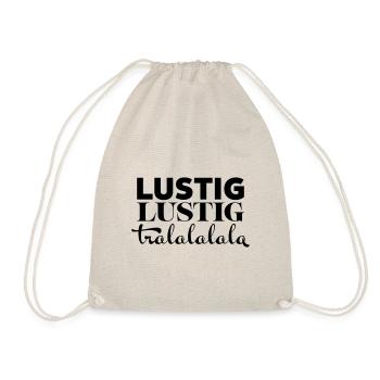 Lustig Lustig tralalalala - Turnbeutel - Natur - Vorne
