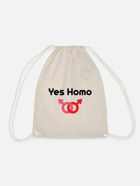 Yes Homo - Turnbeutel - Natur