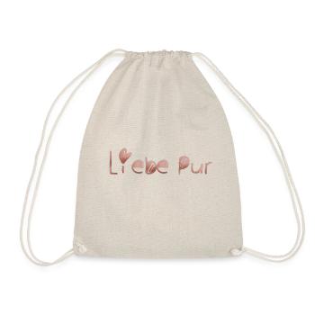 Liebe pur - Turnbeutel - Natur - Vorne