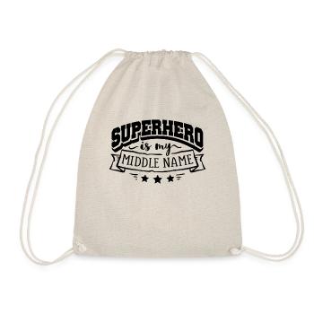 Le super héros est mon deuxième prénom - Sac de sport léger - nature - Devant