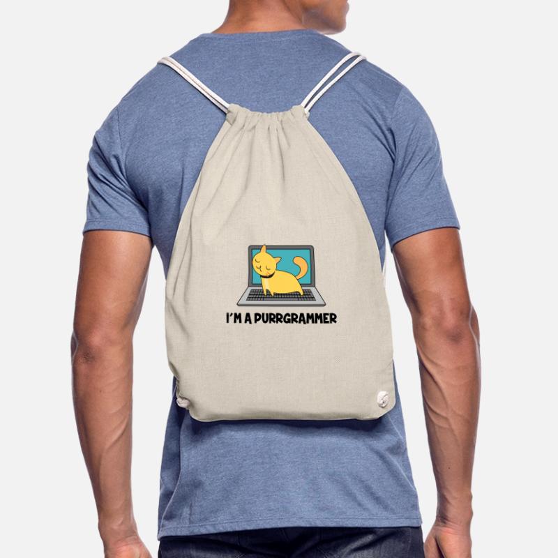 Cadeau de Nerd d'ordinateur de programmeur de chat de chat Sac de sport léger