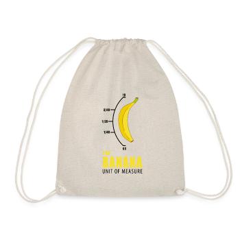 Banane Mesure jaune nerd drôle cadeau - Sac de sport léger - nature - Devant