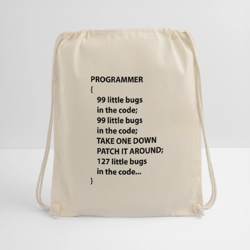Code Programmierer Nerd Bug Entwickler Geschenk Turnbeutel