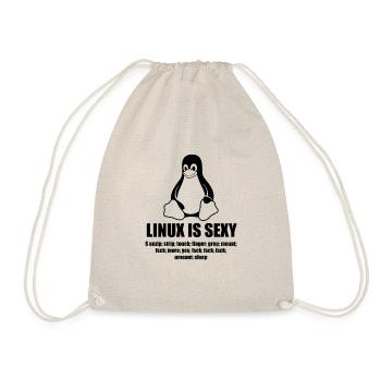 Linux Root SUDO Unix Shell Sexy funny gift - Drawstring Bag - nature - Front