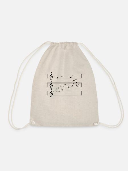 Musik Orchester Vögel Dirigent Chor Frei Geschenk - Turnbeutel - Natur
