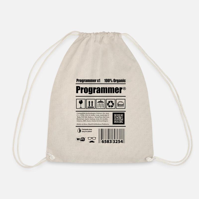 Programmeur programmeur cadeau de développeur de caféine - Sac de sport léger - nature