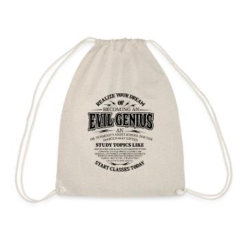 Wicked Genius Super Rogue World Domination gifts - Drawstring Bag - nature - Front