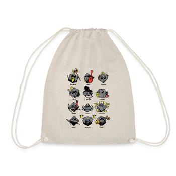 Gamer Dice Dungeon RPG Tabletop Funny Gifts - Drawstring Bag - nature - Front