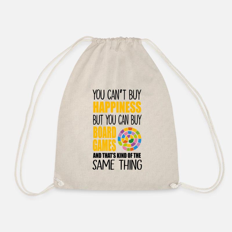 Board games gamer dice RPG tabletop gifts - Drawstring Bag - nature