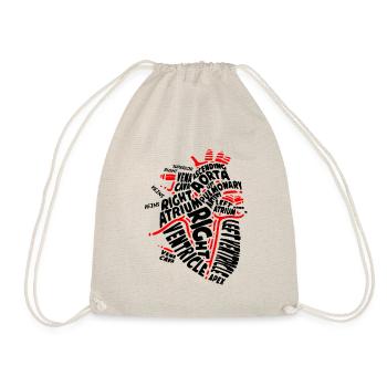 Heart doctors nurses organs medicine poison - Drawstring Bag - nature - Front