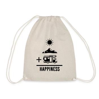 Camper Camping Camping Happy II - Drawstring Bag - nature - Front