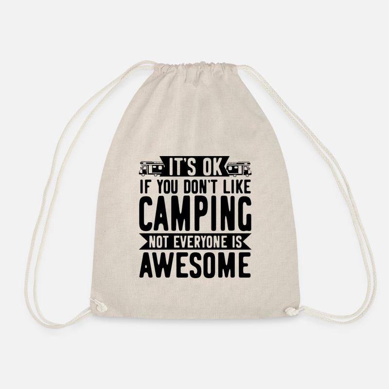 Camper Camping Campen Frech - Turnbeutel - Natur