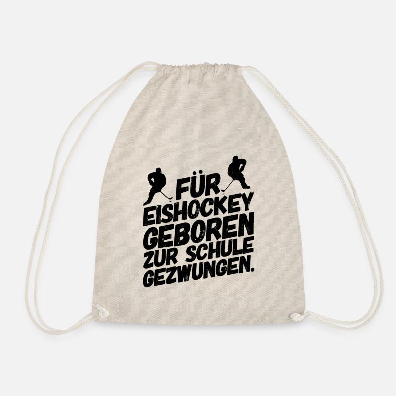 Eishockey Sprüche Schule II - Turnbeutel - Natur