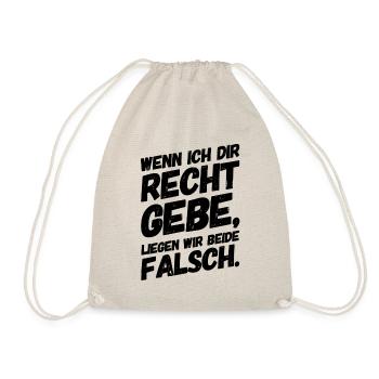 Lustige Sprüche Bürohumor Recht - Turnbeutel - Natur - Vorne