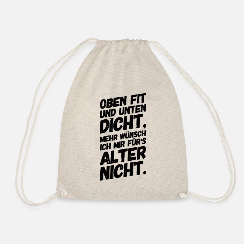 Lustige Sprüche Alt Rentner - Turnbeutel - Natur