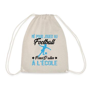 football joueur cadeau enfant homme garcon - Sac de sport léger - nature - Devant