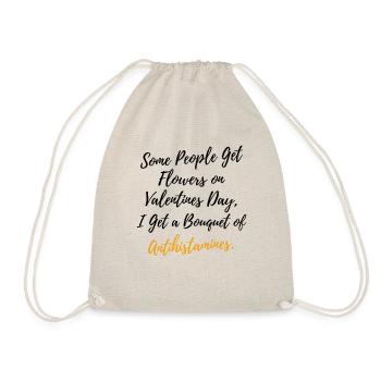 Funny Antihistamines Quote - Allergy Meme - Drawstring Bag - nature - Front