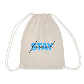 stay focused - Drawstring Bag - nature - Front