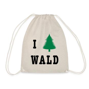 I love Wald - Turnbeutel - Natur - Vorne