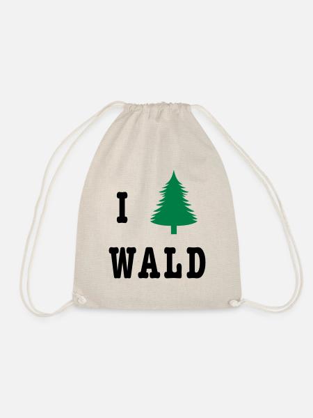 I love Wald - Turnbeutel - Natur