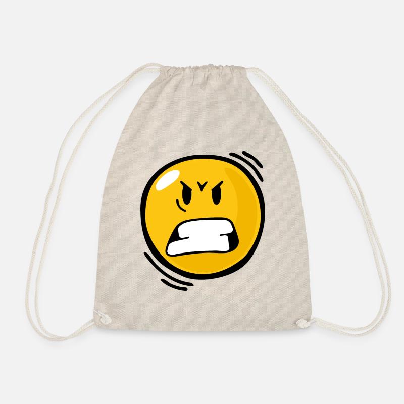 Smiley Anger - Turnbeutel - Natur