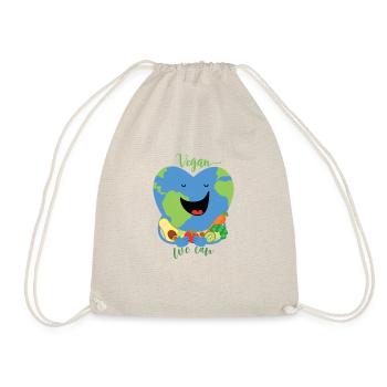 Vegan We can Veganer Vie &Vie Laisser cadeau - Sac de sport léger - nature - Devant