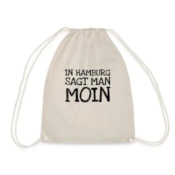 In Hamburg Sagt Man Moin - Turnbeutel - Natur - Vorne