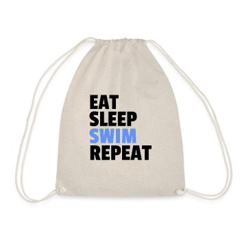 Eat Sleep Swim Repeat - Sac de sport léger - nature - Devant